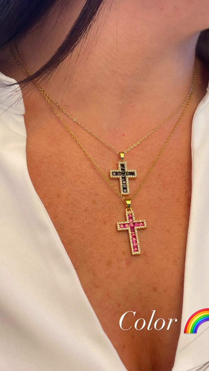 Collana croci color