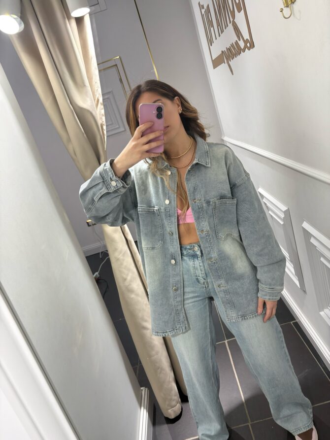 Giacca Denim chiaro