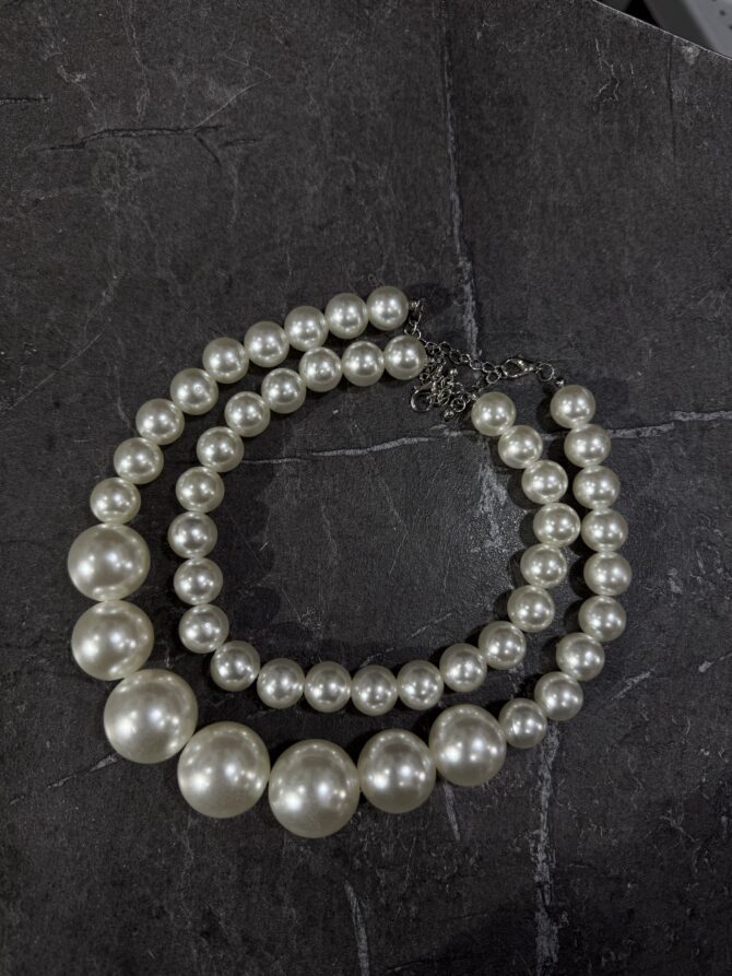 Collana duo perle